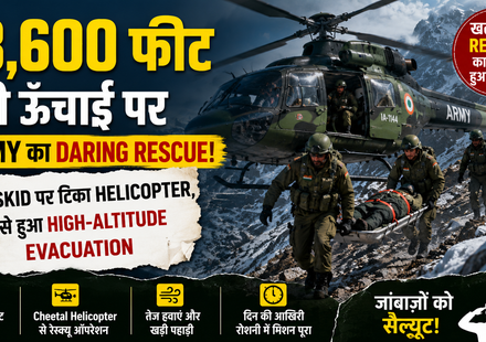 18,600 फीट की ऊंचाई पर Nun Kun Ladakh में Indian Army helicopter rescue operation